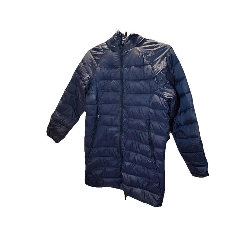 ZARA Boys Hooded Long Puffer Jacket Navy Size 11-12 152